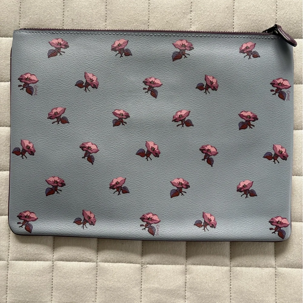Coach x Disney - Blue Floral 'Sleepy' Pouch